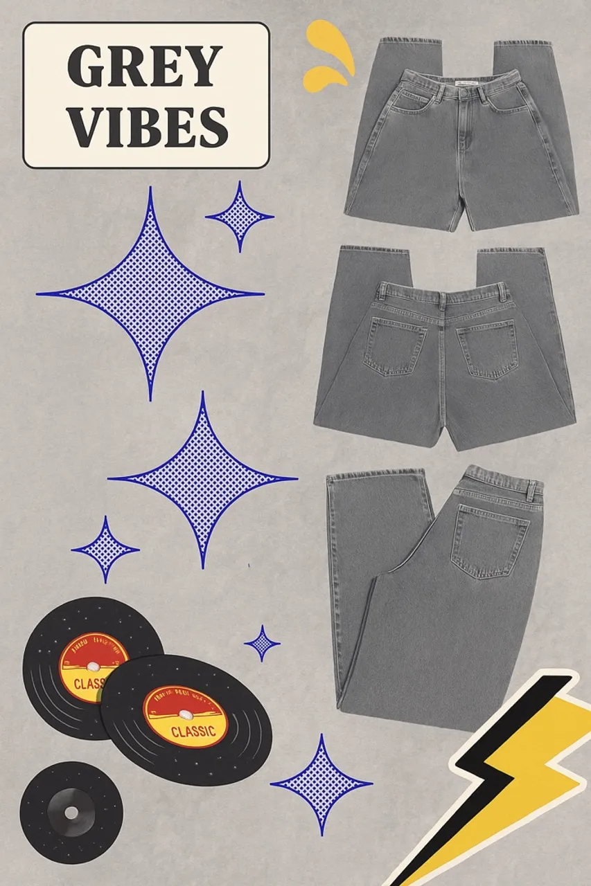 DAZY | Calça jeans chumbo