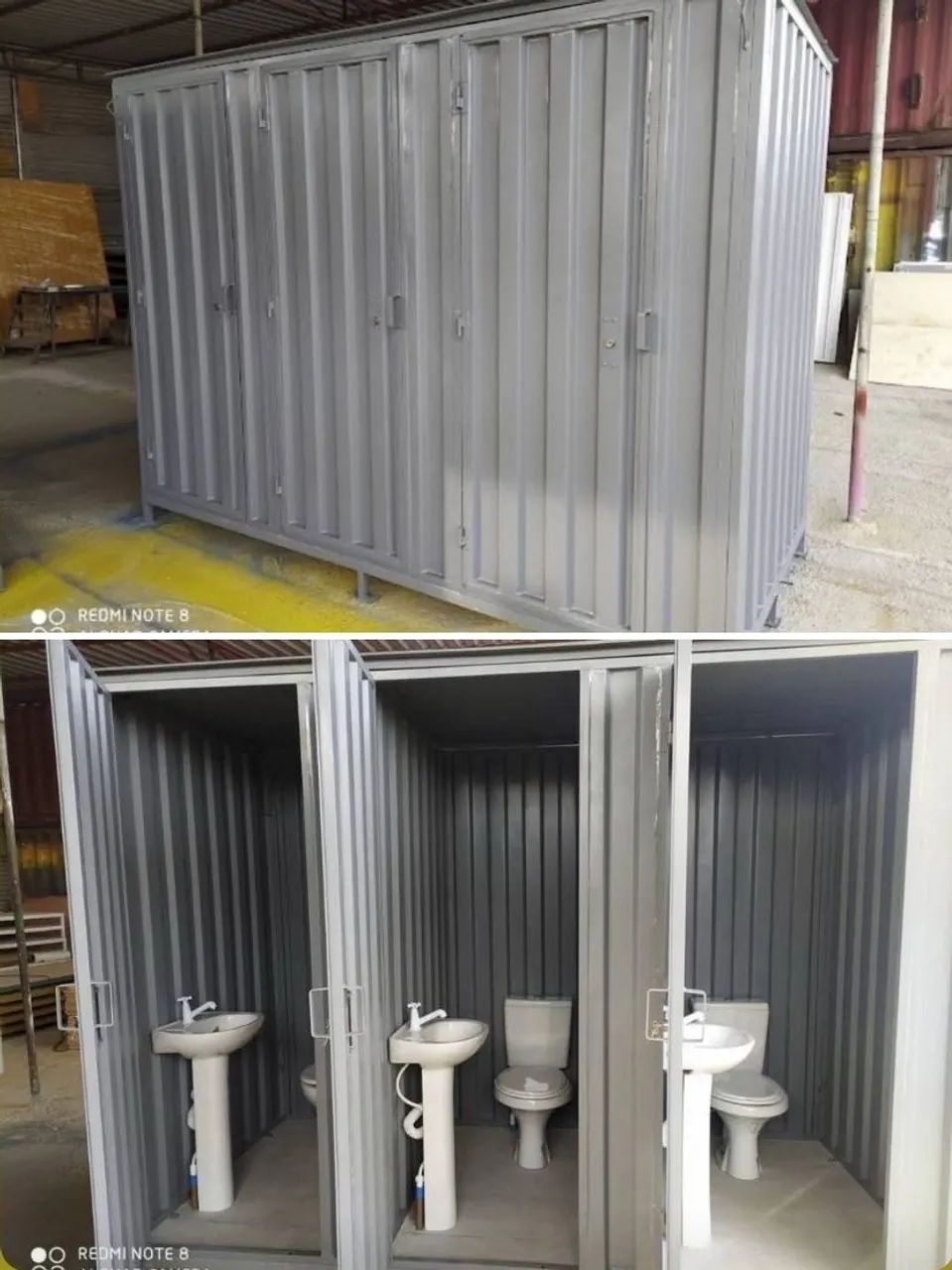 Containers guarita e banheiro desmontável para canteiro de obra - Foto 2