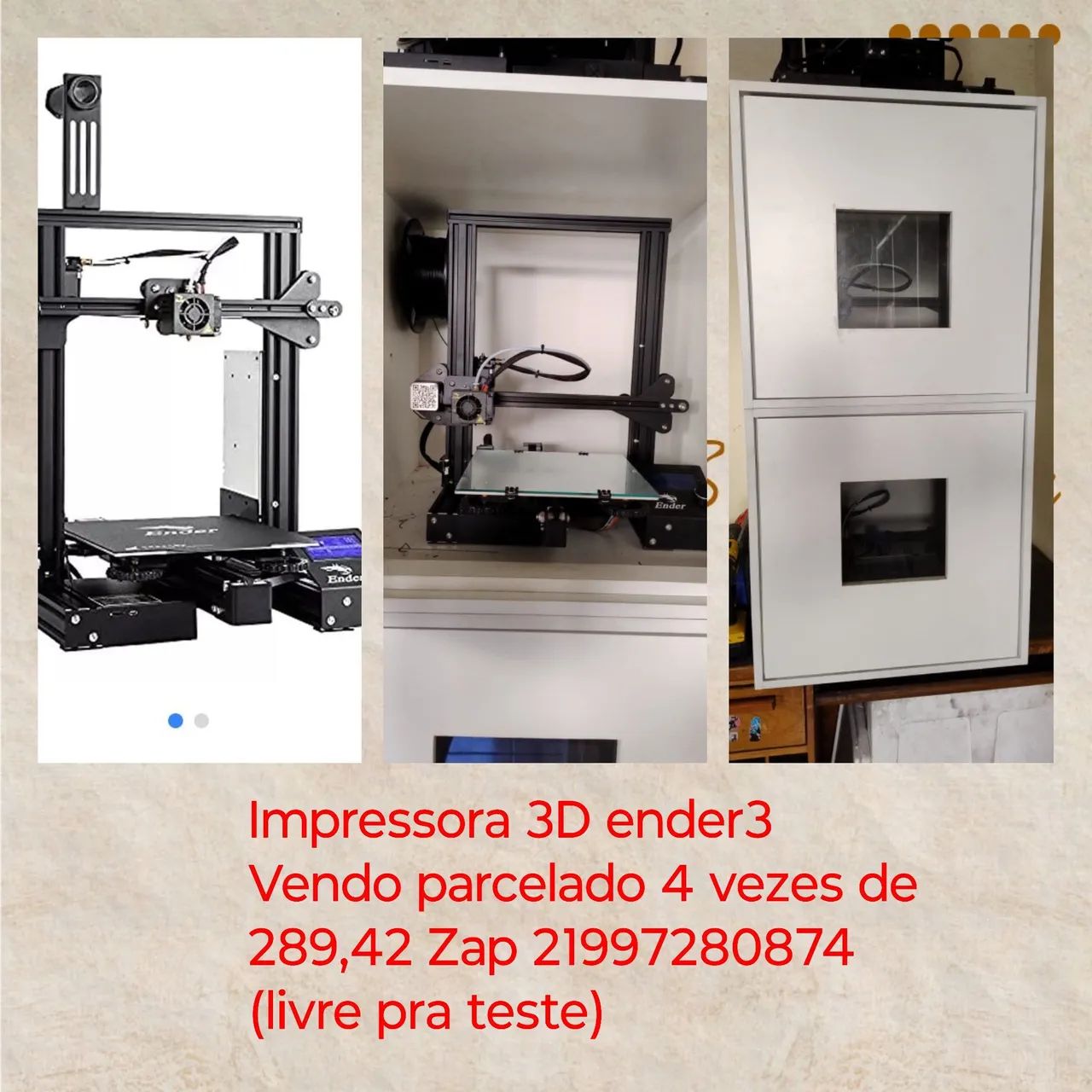 Impressora 3D Ender 3 - Parcelada