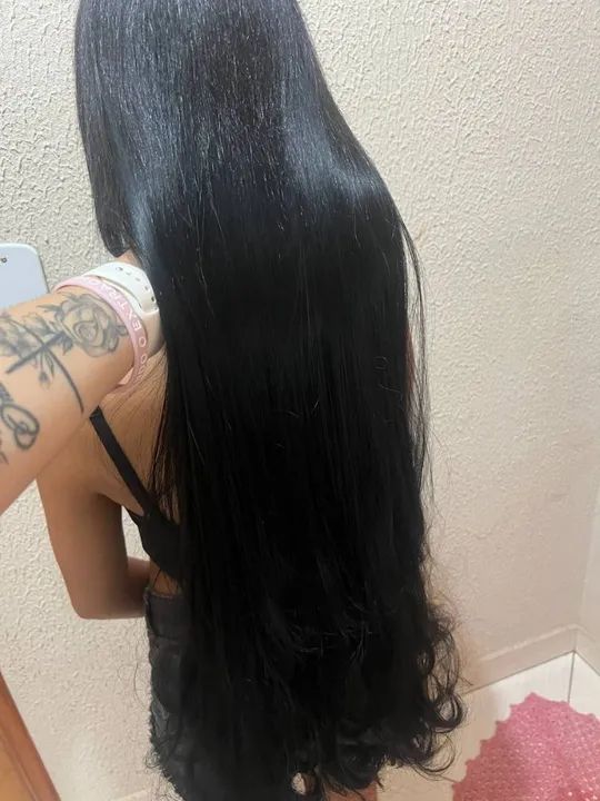 Cabelos EnglobeHair Preto Natural  - Foto 2