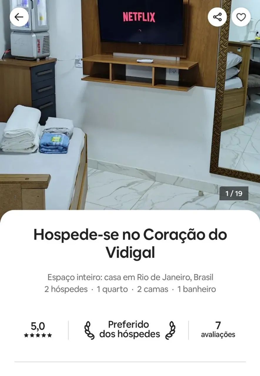 Reserva no coração do Vidigal 