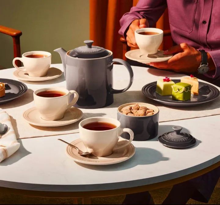 Set Canecas Capuccino Com Pires Merengue Le Creuset - Foto 2