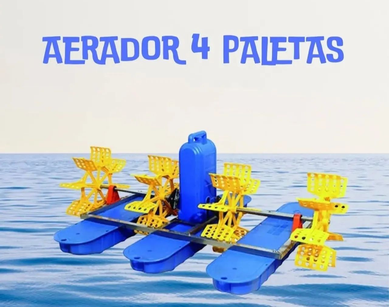Aerador de 4 paletas para tanque de peixes