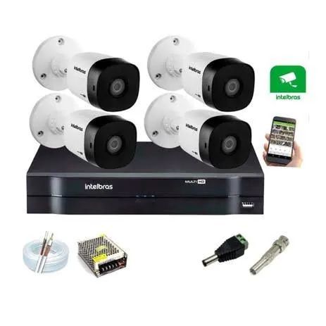 Kit CFTV 4 CÂMERAS EM HD 