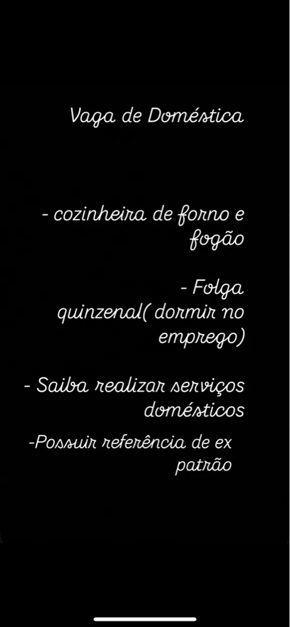 Vaga de emprego