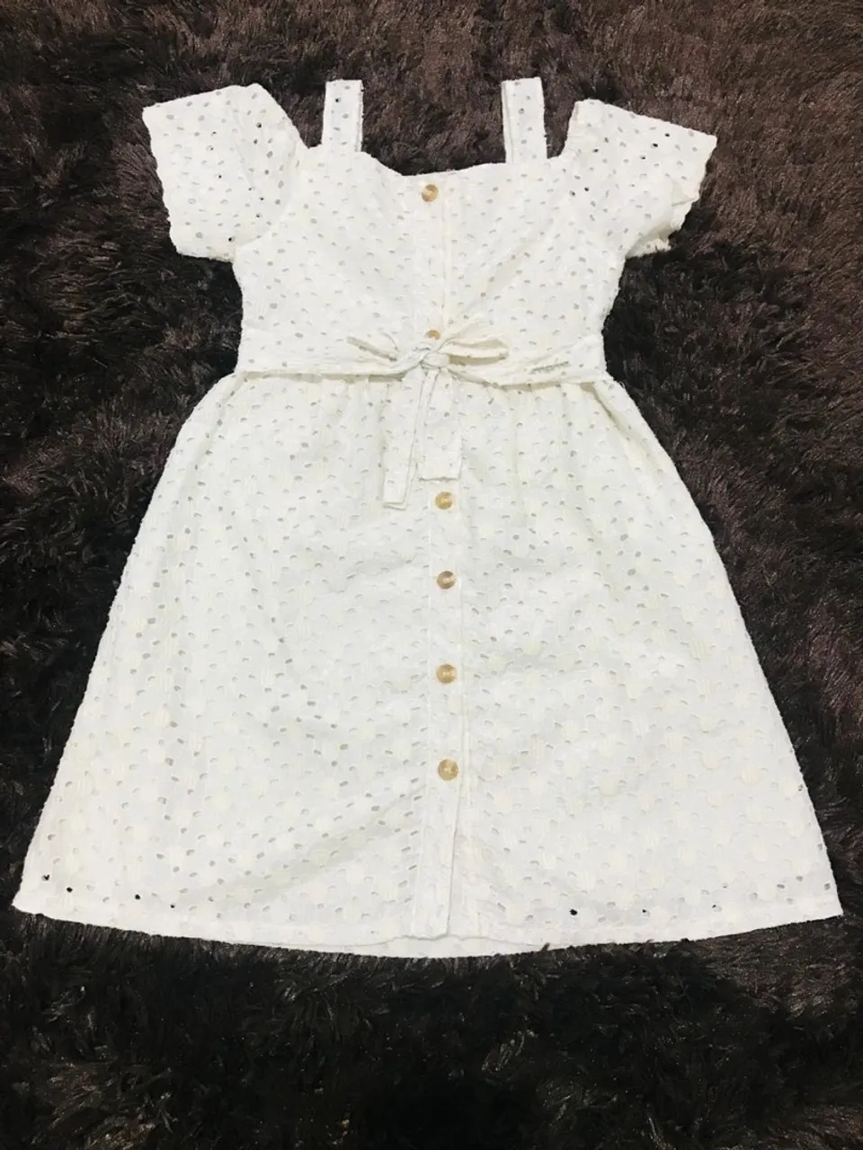 Vestido bege infantil da marca Momi mini