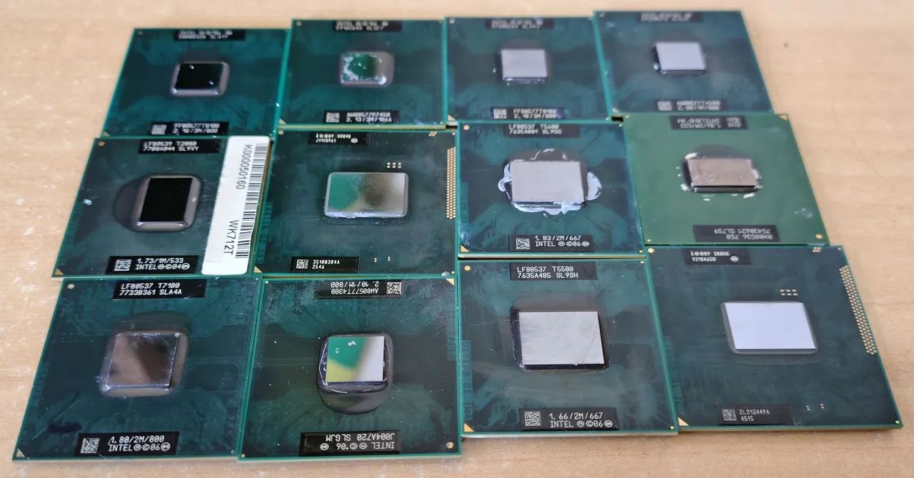 Lote de Processadores Para Notebooks  Intel Core 2 Duo, Pentium e Celeron - Foto 3