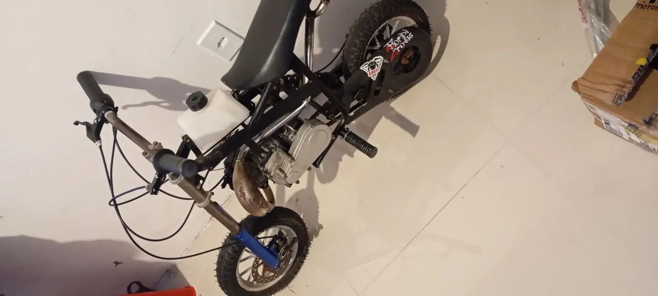 Mini moto 50c 2 tempo motor zero - Foto 2