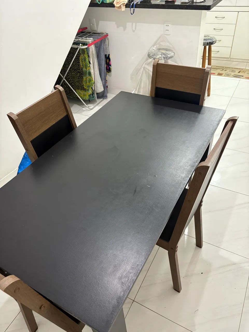 Mesa com 4 cadeiras 100% mdf  - Foto 4