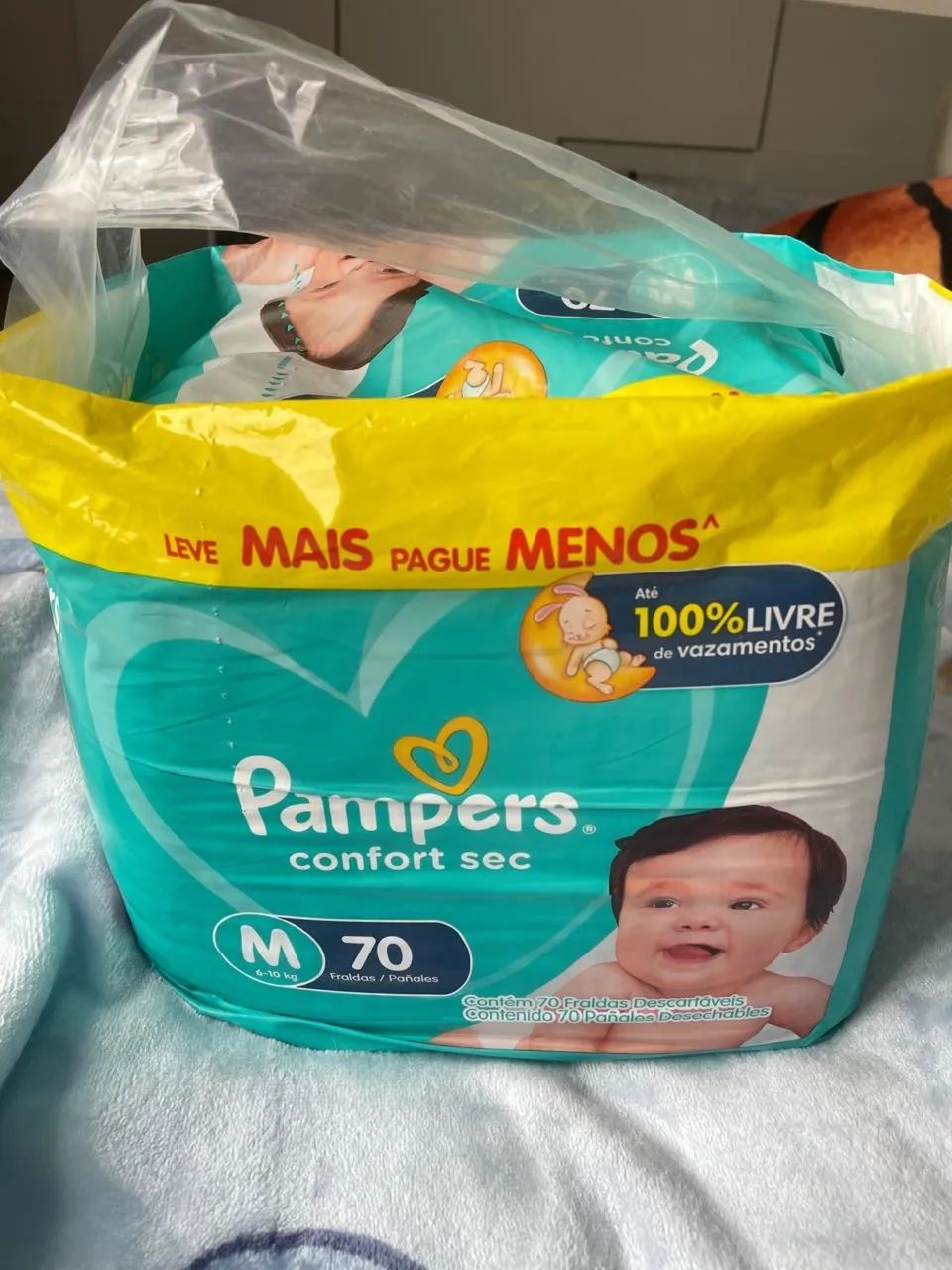 Fralda Pampers Confortsec tamanho M - promoção 