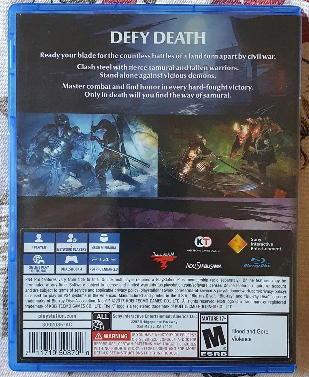 Nioh (Usado) - PS4 - Foto 2