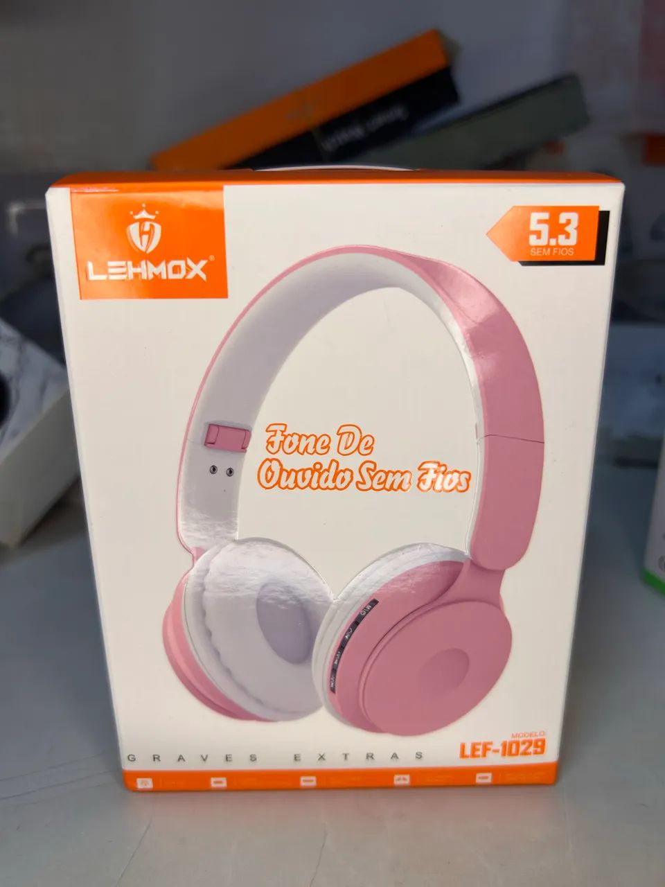 Fone Bluetooth dobrável 