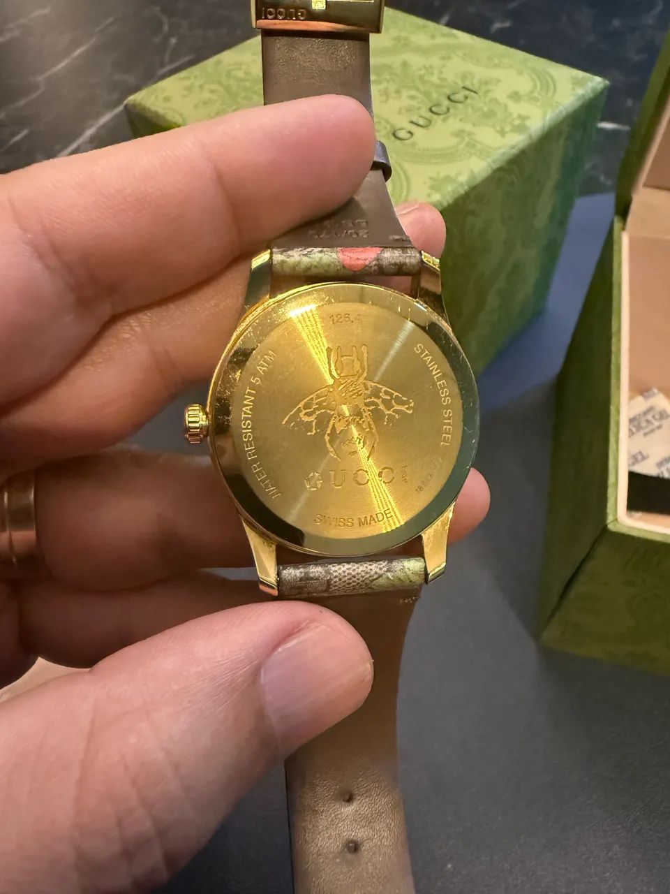 Relógio original Gucci modelo G-Timeless Tiger - Foto 4