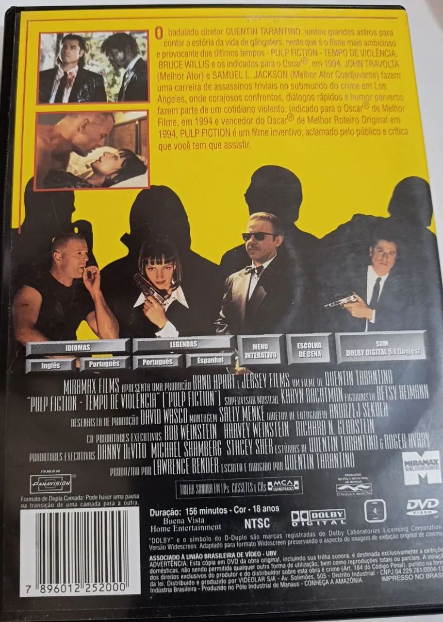 DVD Pulp Fiction Tempo de Violência - Foto 2