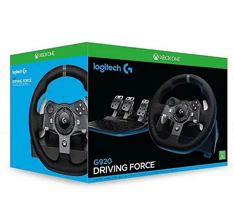 Volante Logitech G920 Driving Force - Xbox S/X e PC - na caixa - Foto 3