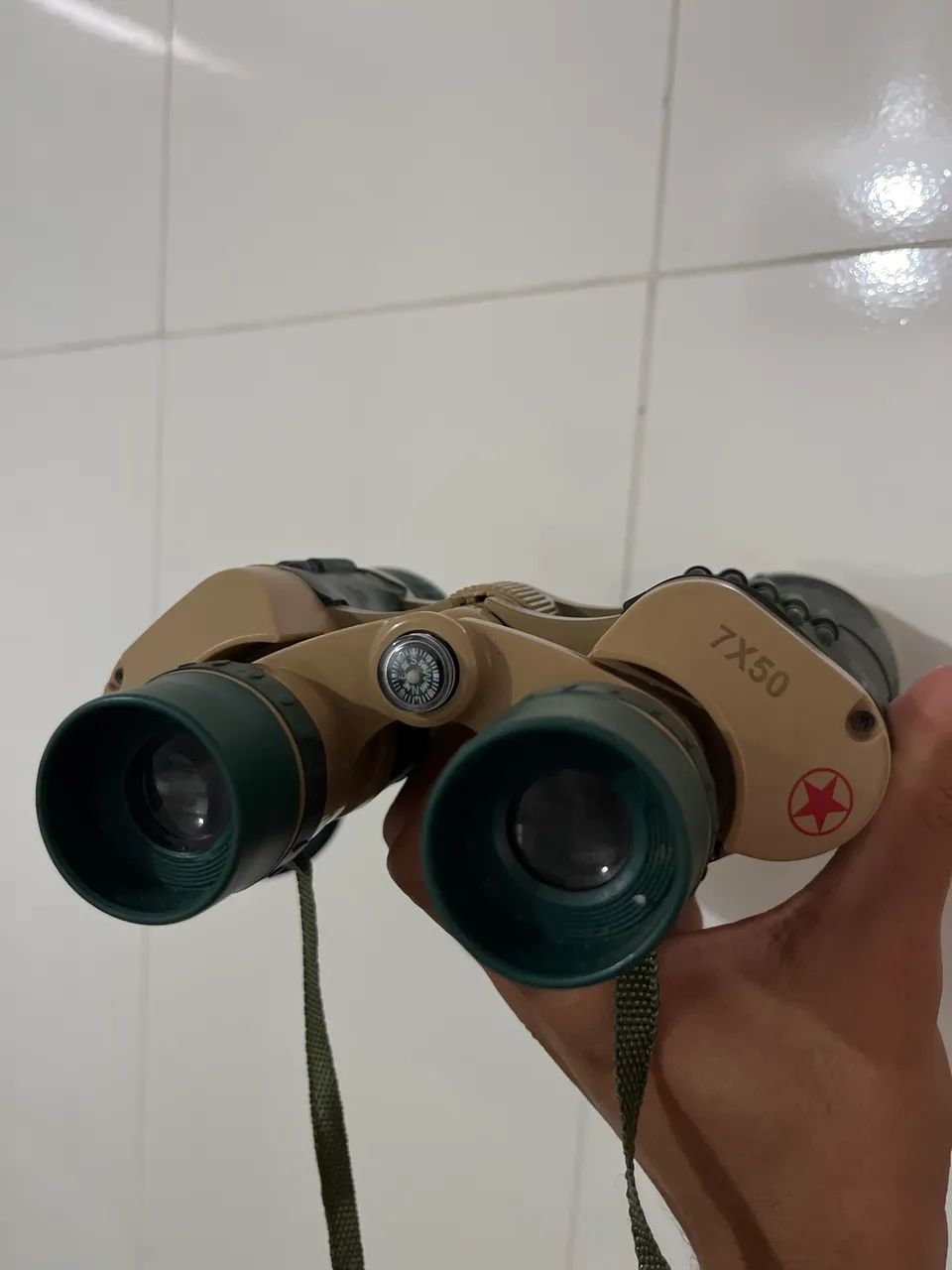 Binóculo 7x50 Estilo Militar com Bolsa - Excelente Estado - Foto 2