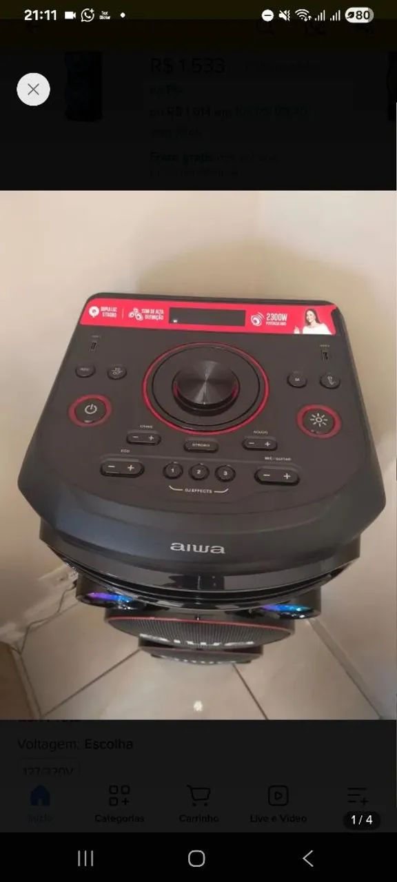 CAIXA DE SOM AIWA  - Foto 2