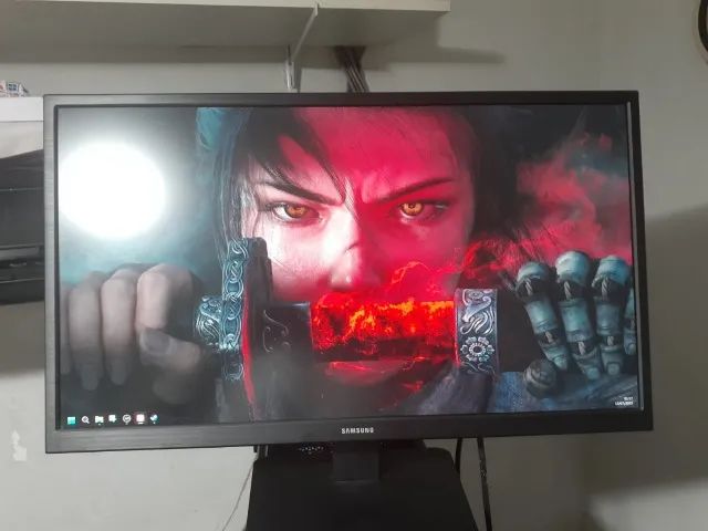 Monitor 22 polegadas Samsung, Full HD,  com nota fiscal, na caixa, etc.   - Foto 4
