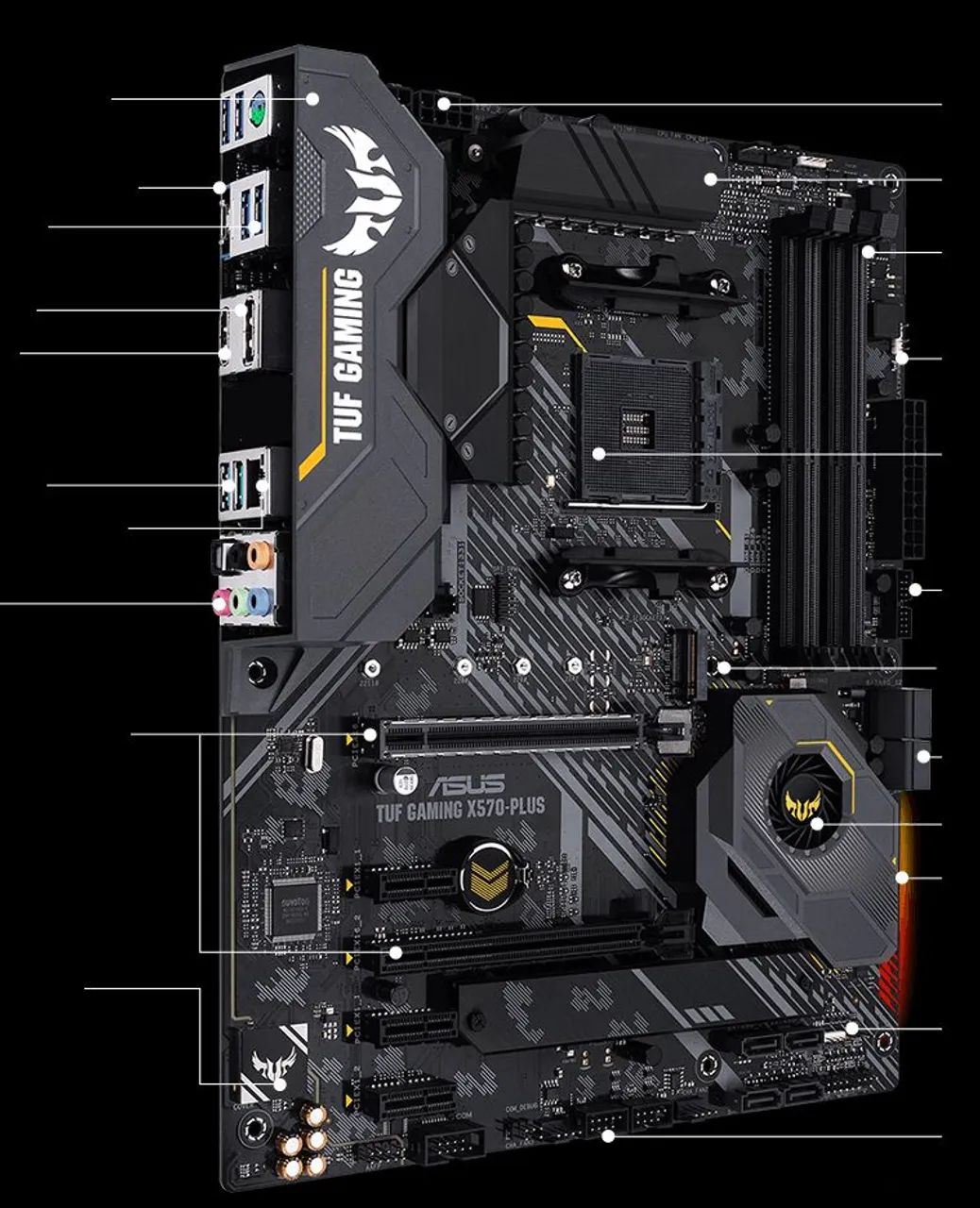 Placa mãe TUF X570 Plus AM4 - Foto 3
