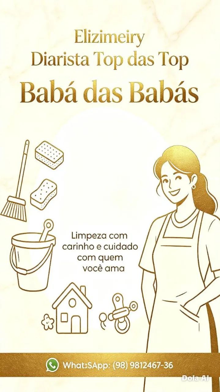 Serviço de faxina é babá 