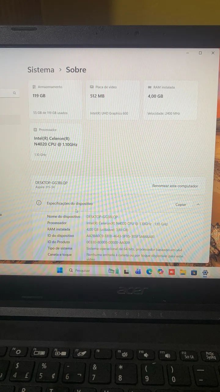 Notebook acer   - Foto 4