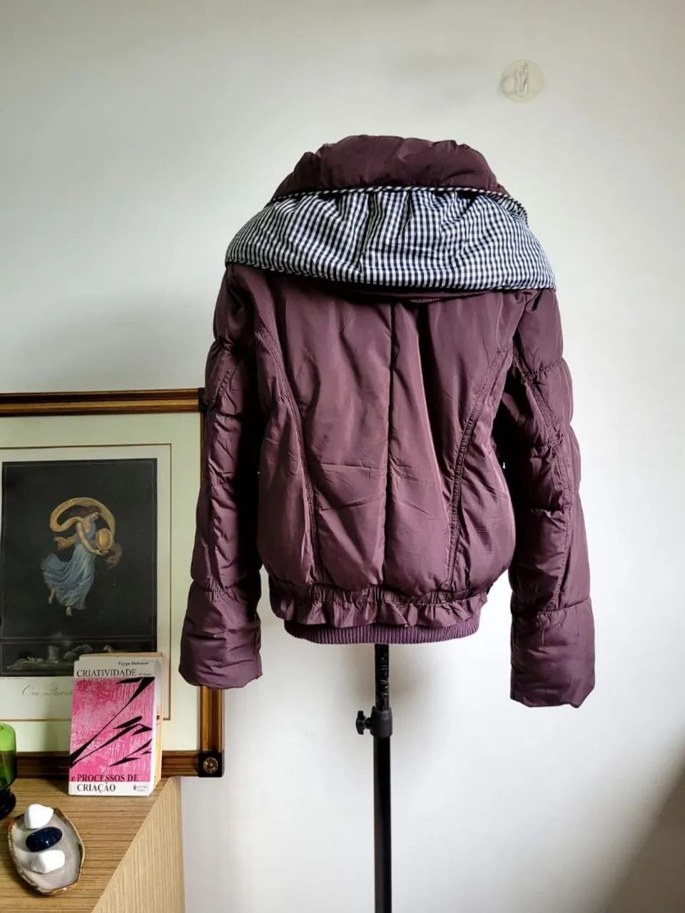 Jaqueta  Puffer Marrom Tamanho veste M - Foto 5