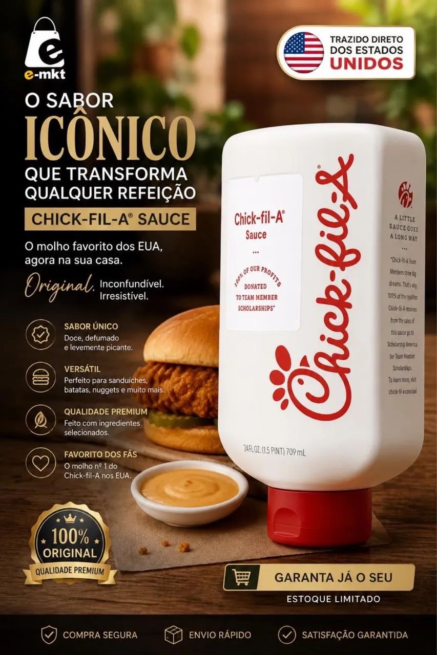 Molho Chick - Fil - A (709ml) Importado 
