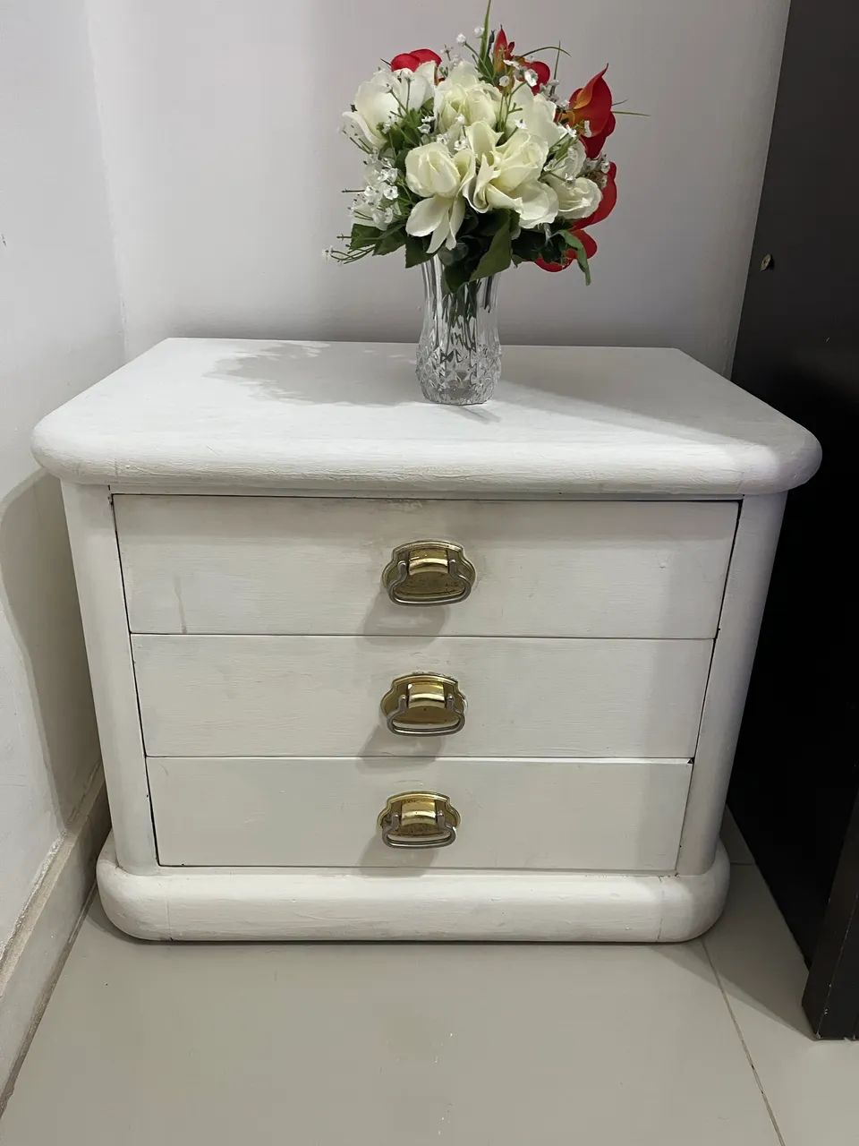 Criado 3 gavetas branco