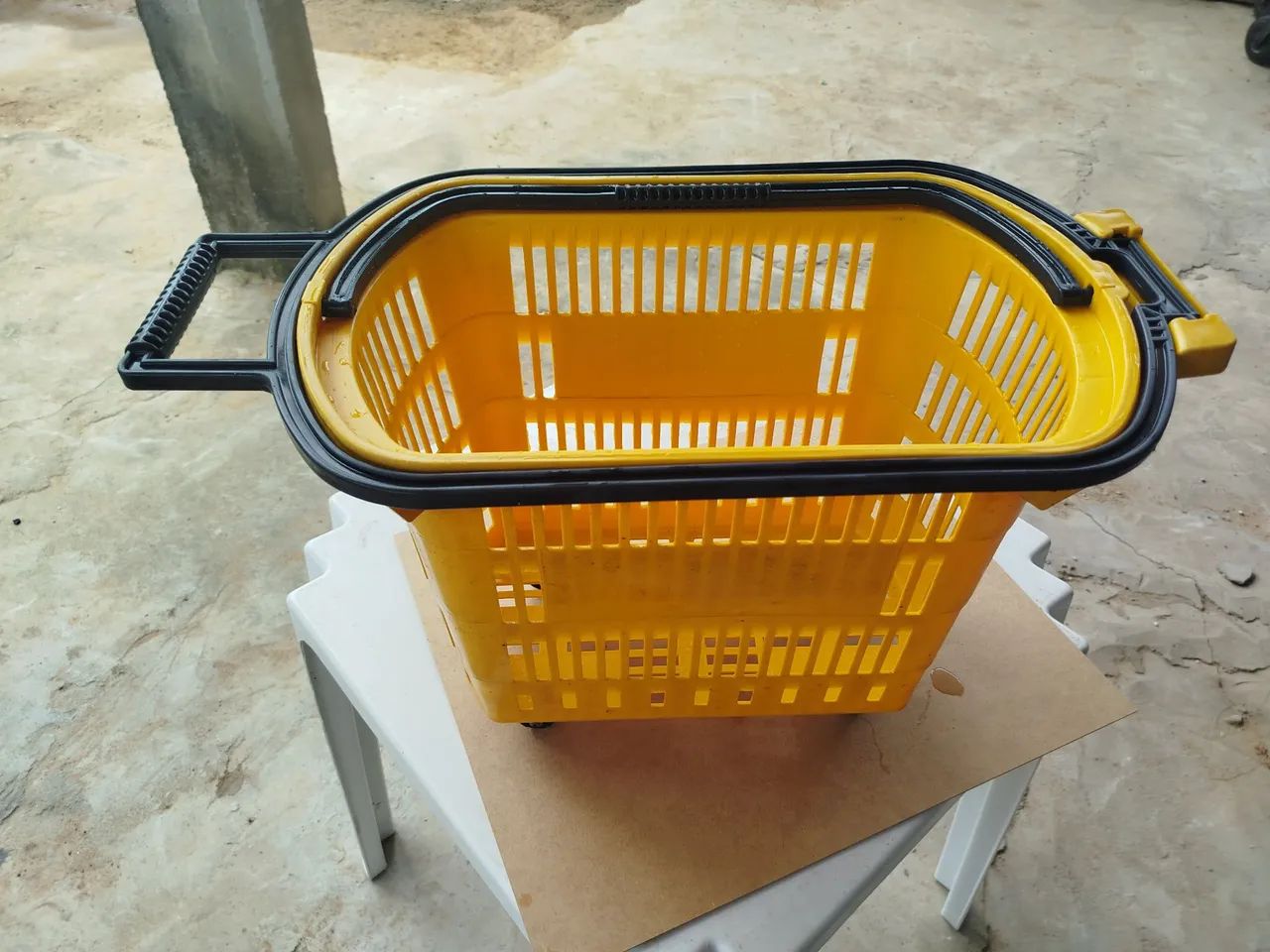 Cesta de mercado com rodinha  - Foto 2