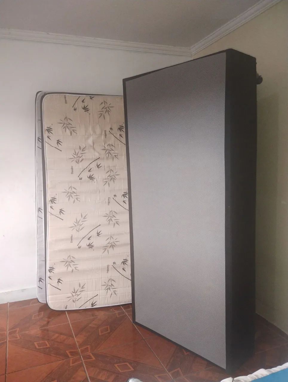 2 Cama box solteiro + colchão + cabeceira estofada  - Foto 3