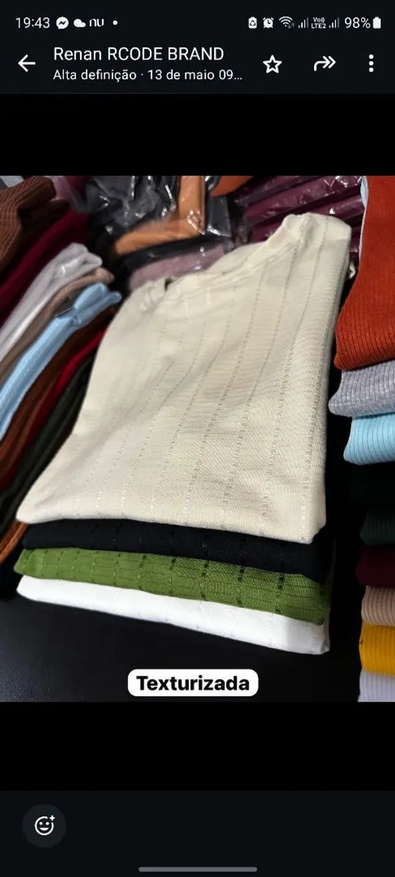 Camisas Texturizada Tricô  - Foto 5