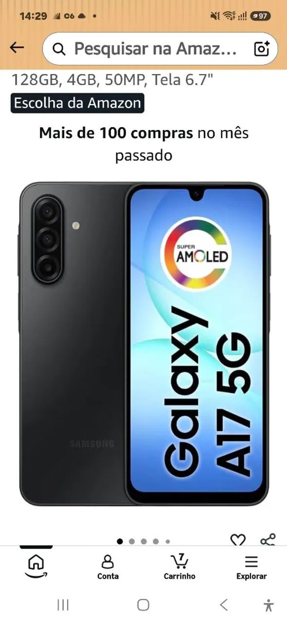 Celular Samsung galaxy A17 