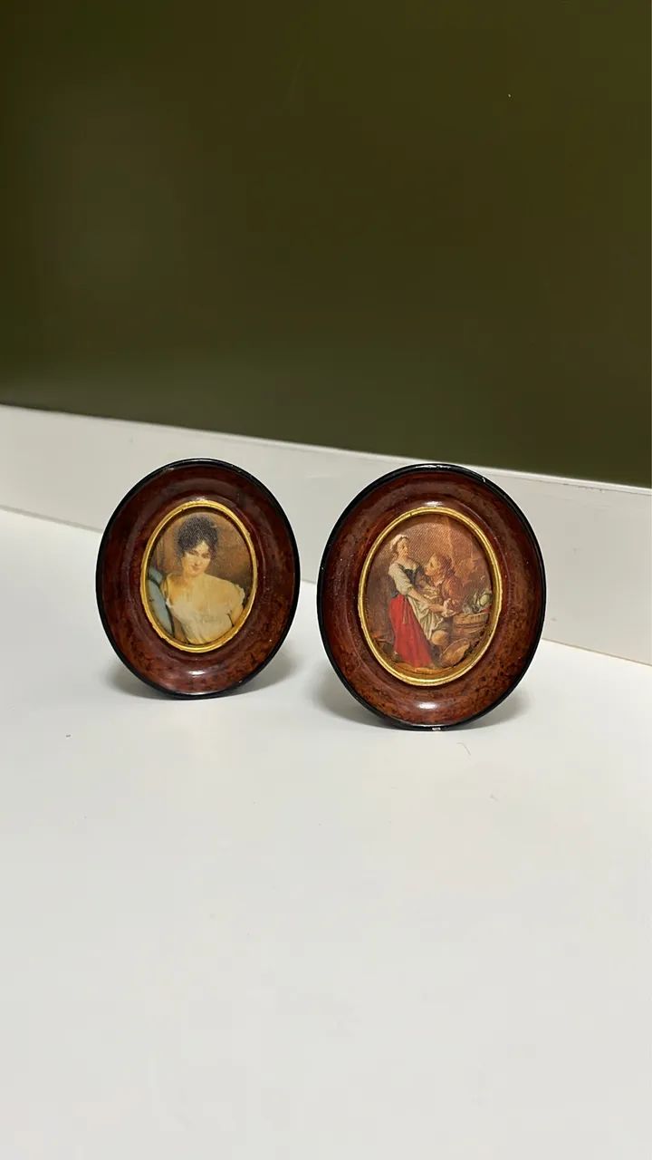Par de mini quadros decorativos