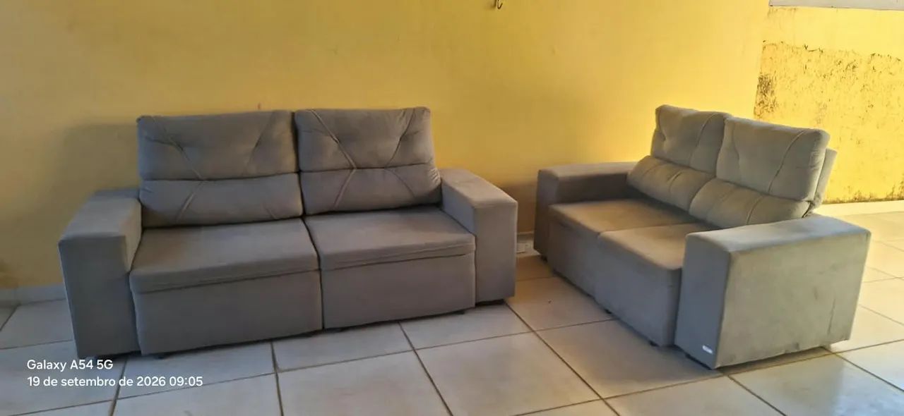 Sofá 5 lugares, em perfeito estado. - Foto 2