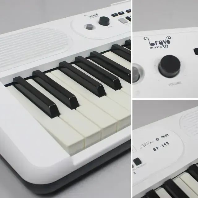 Teclado Musical Bravo Bp399 Teclas Sensitivas Bluetooth - WH