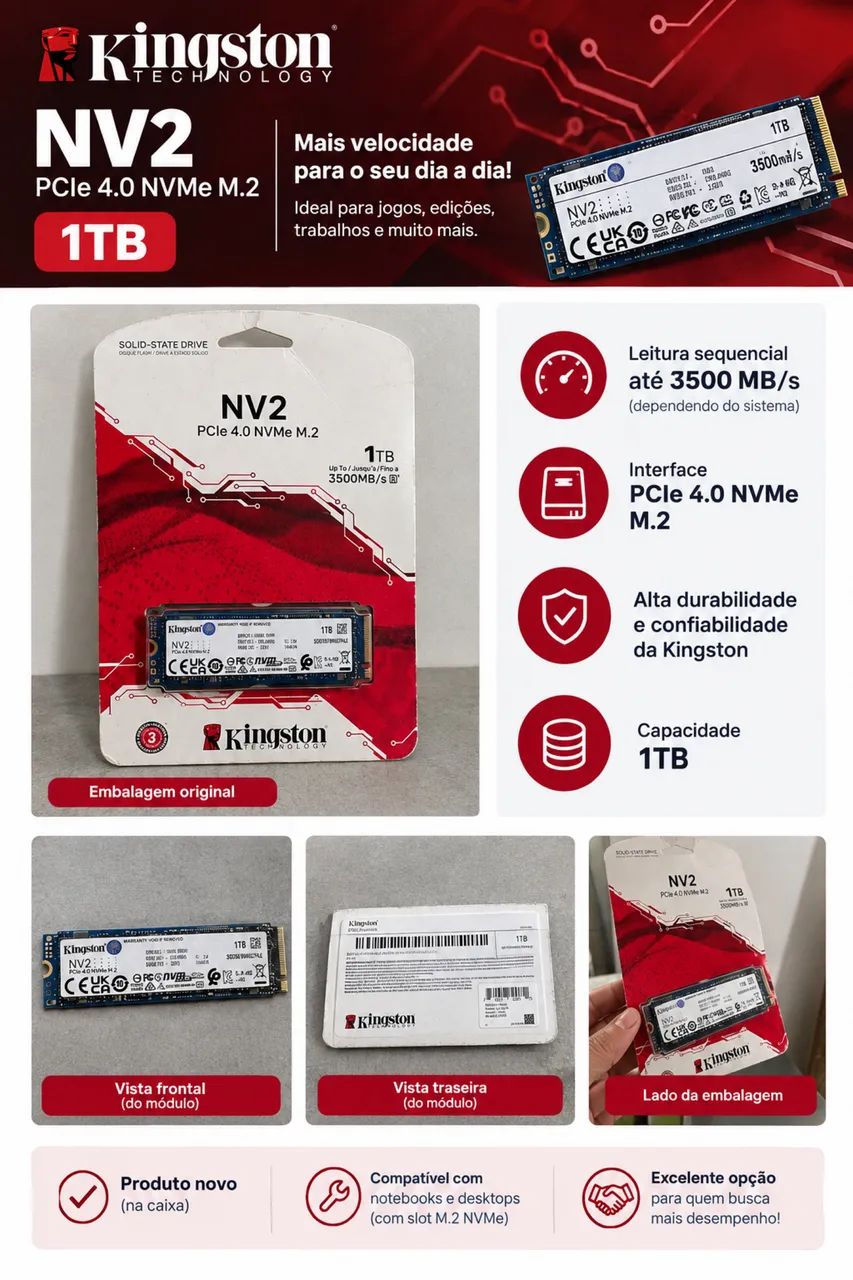SSD Kingston NV2 - 1T