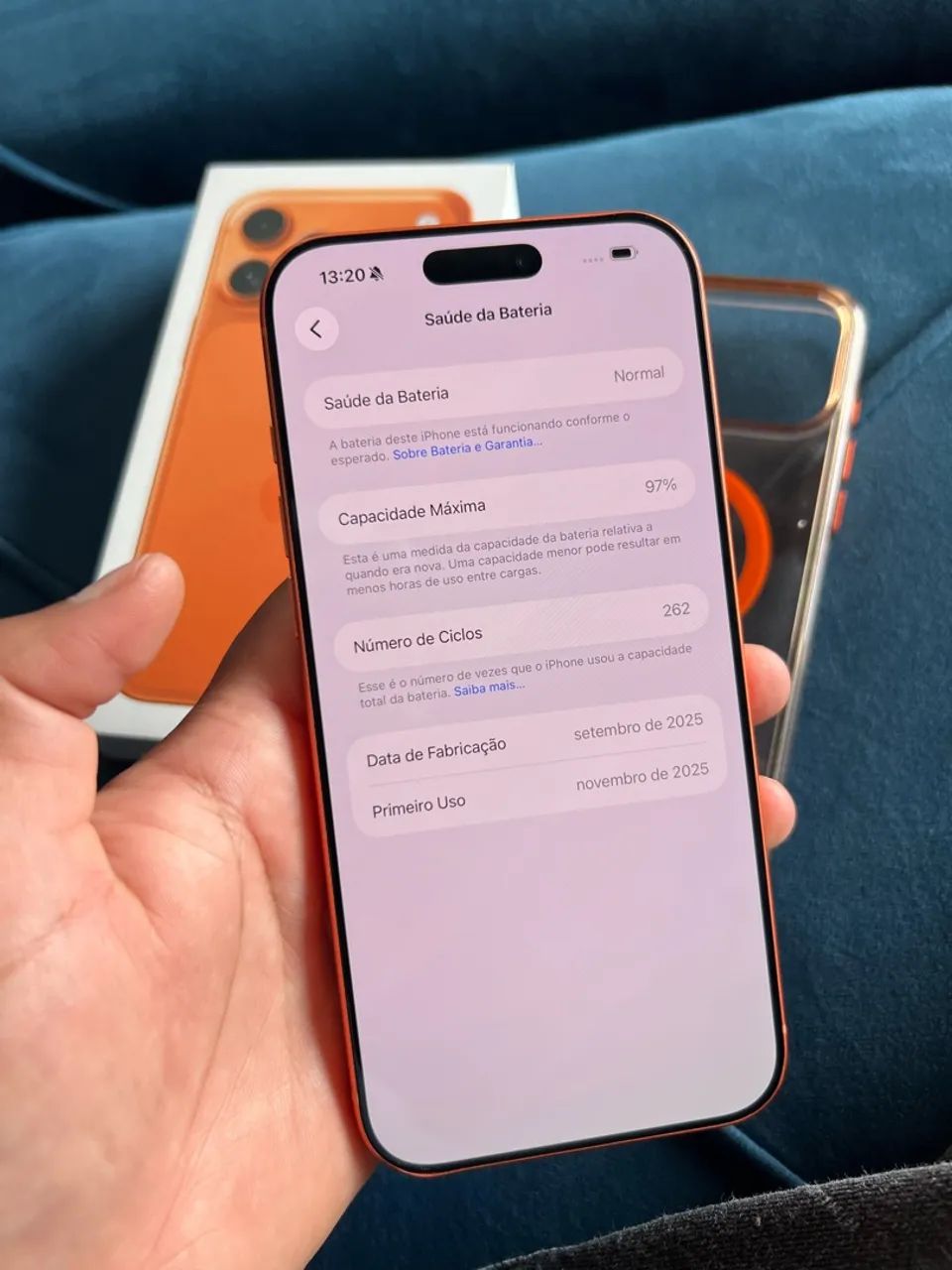 iPhone 17 pro Max laranja- 256gb - Foto 2