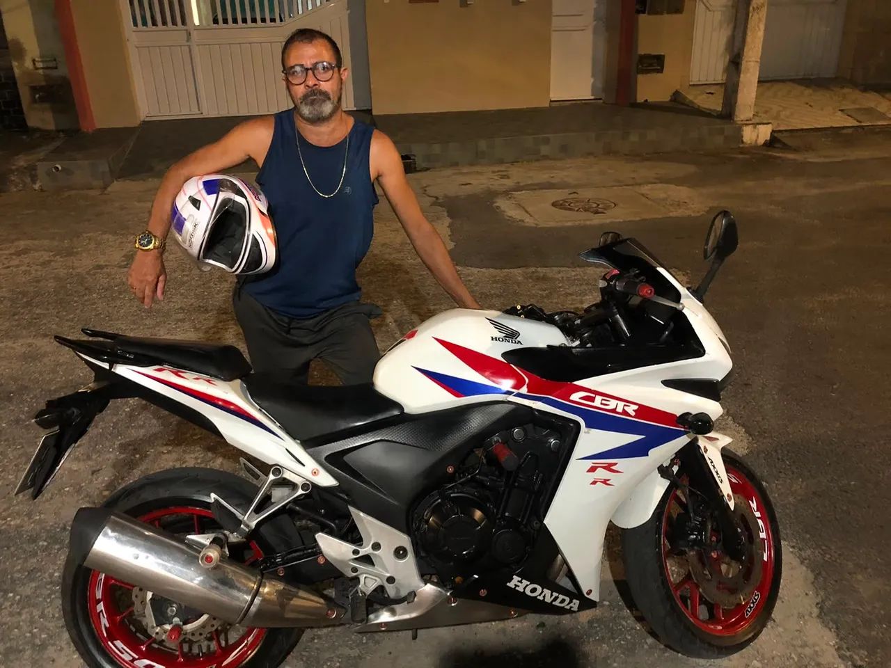 CBR 500r 2014 branca 