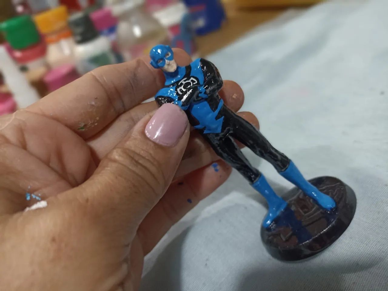 MINIATURA FLASH LANTERNA AZUL EAGLEMOSS - Foto 2