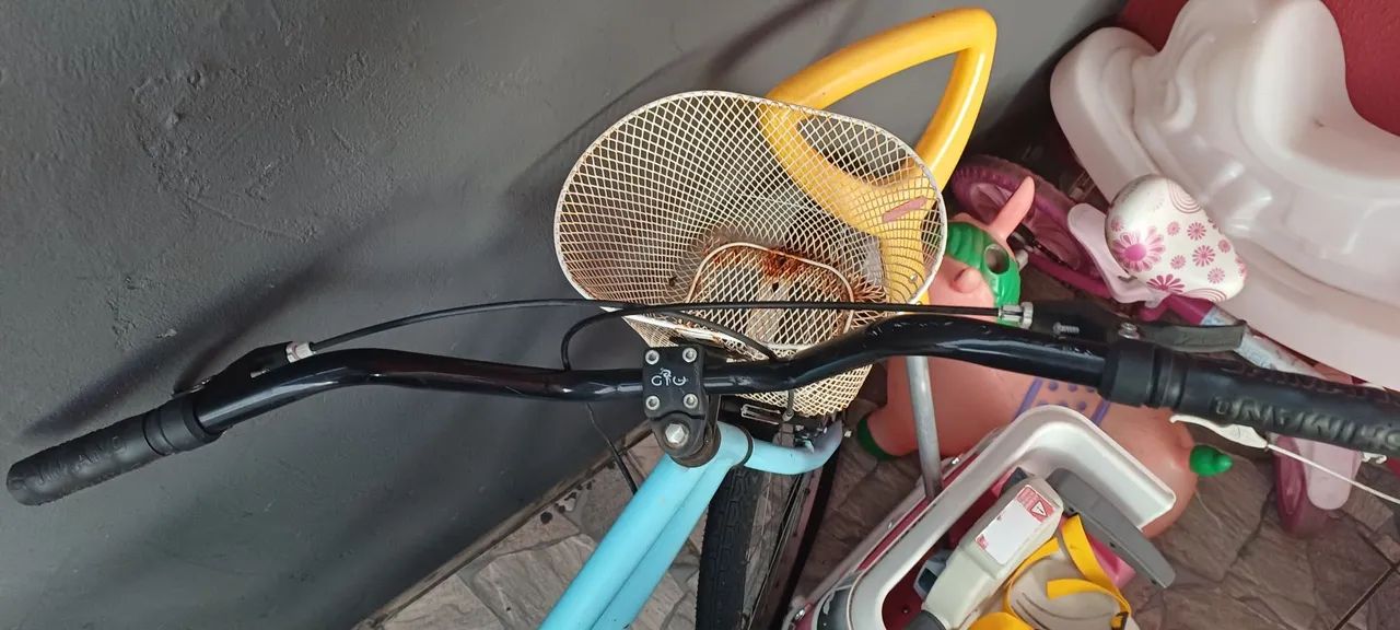 Bicicleta azul de passeio - Foto 4