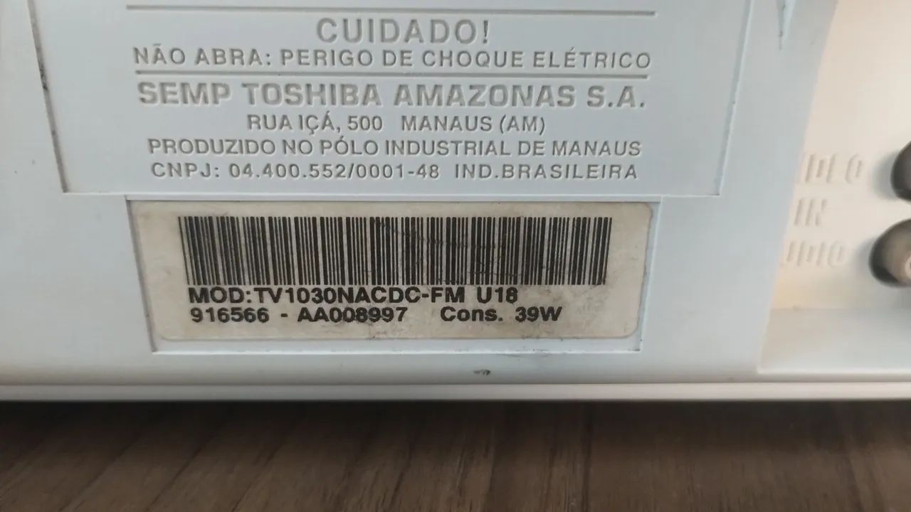 Tv de Tubo Semp 10 polegadas modelo 1030 com rádio Fm  - Foto 5