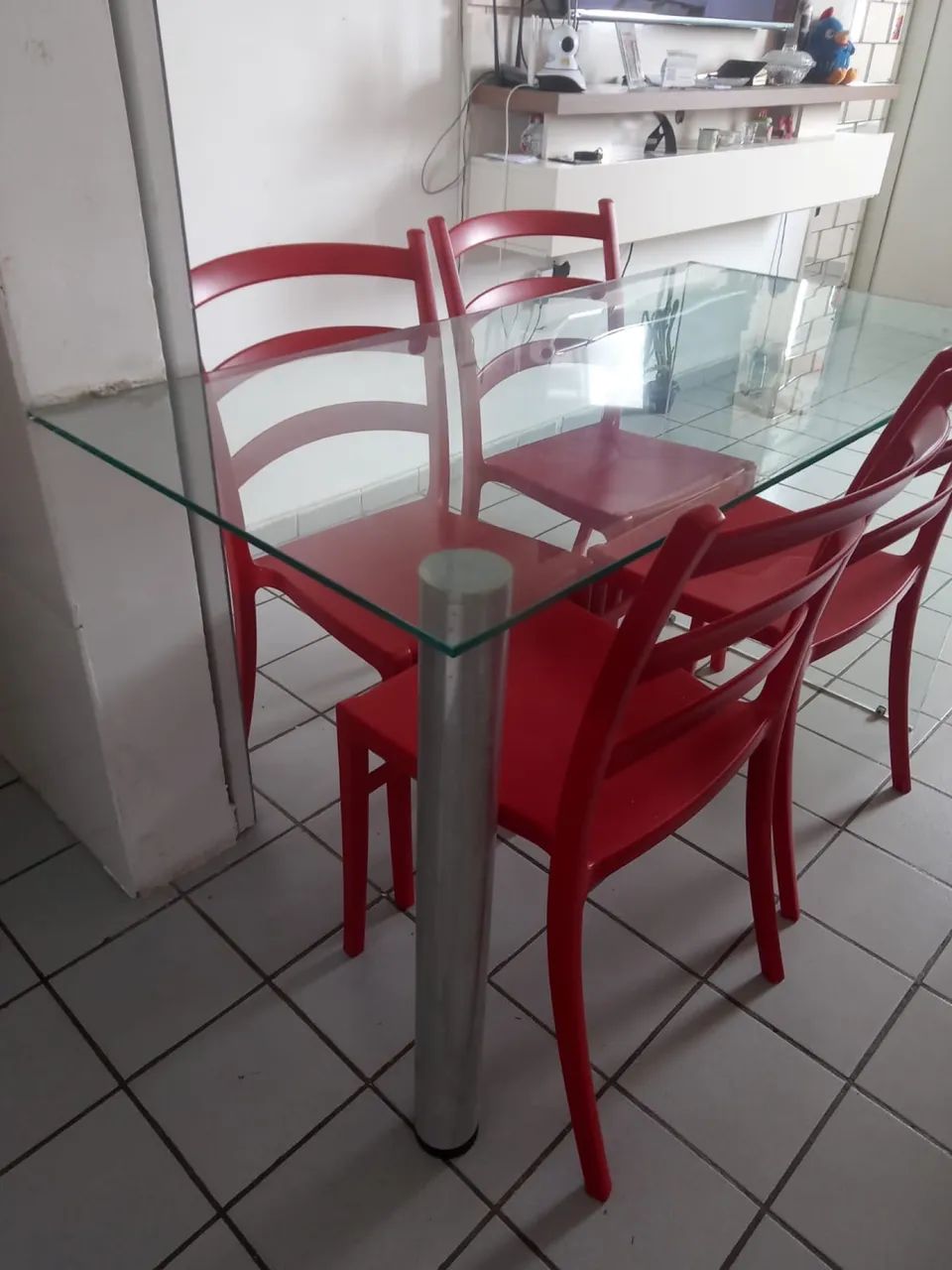 Mesa de vidro com as cadeiras Tramontina  - Foto 2