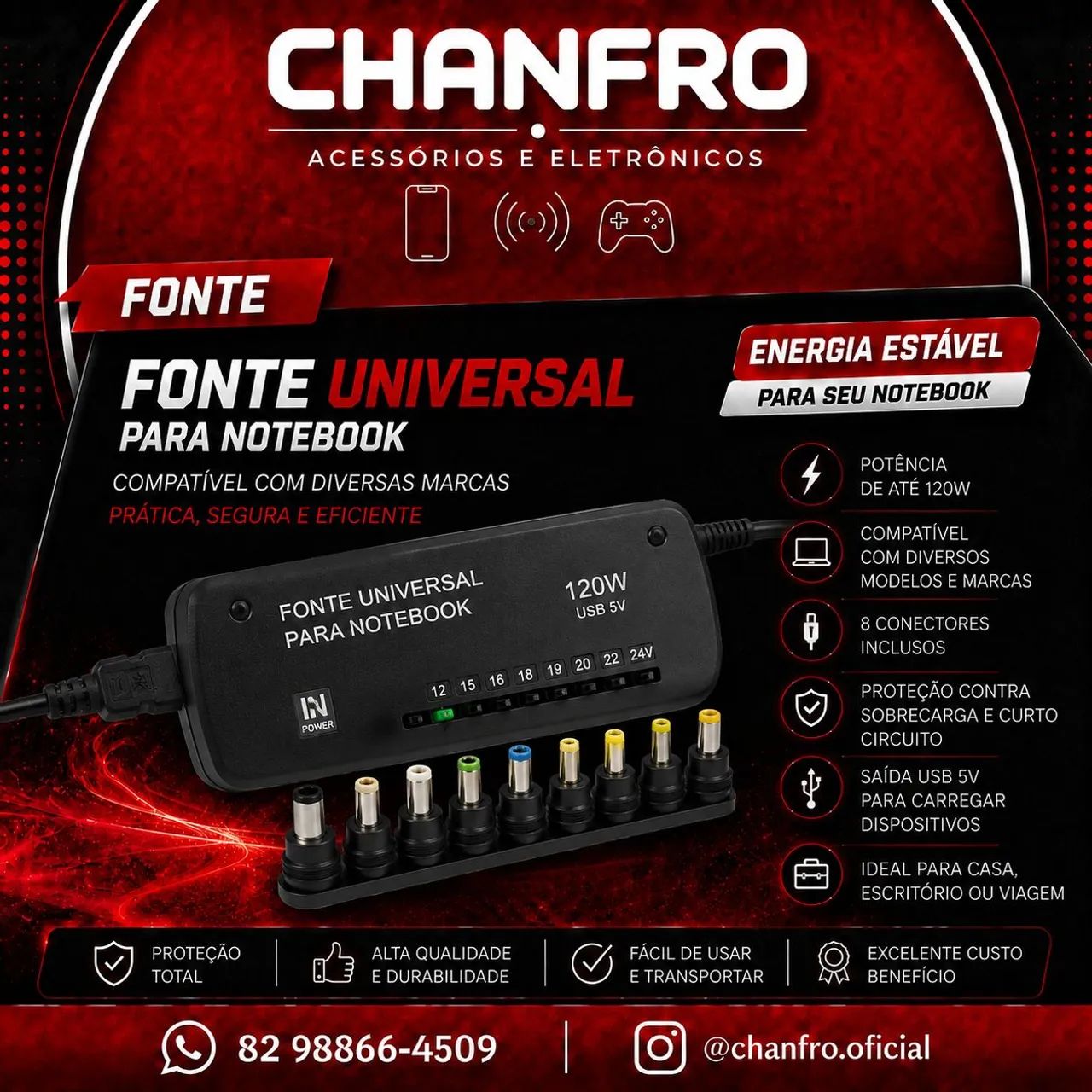 Fonte universal Notebook 