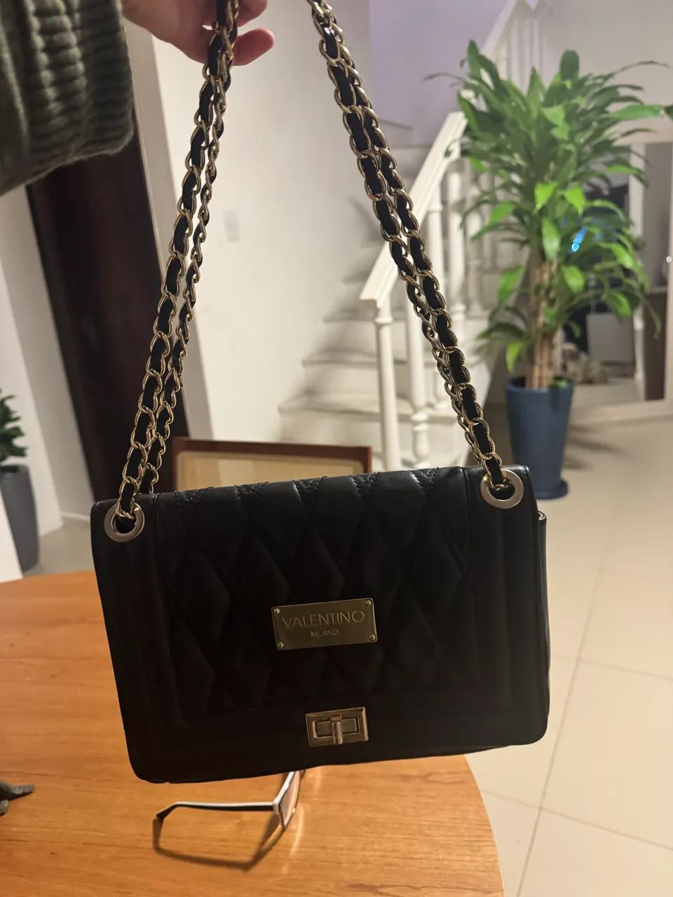 Bolsa preta Valentino - Foto 4