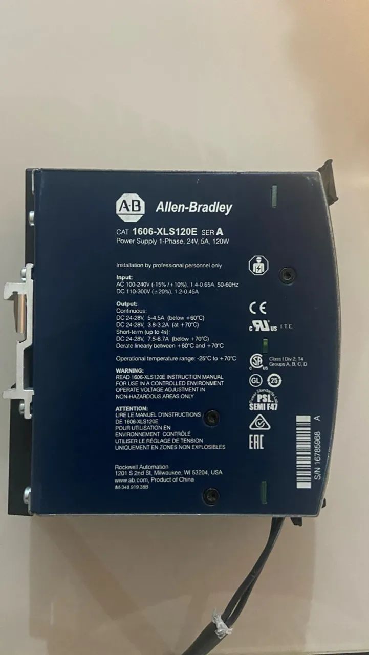 Fonte Allen Bradley 1606-XLS  - Foto 2