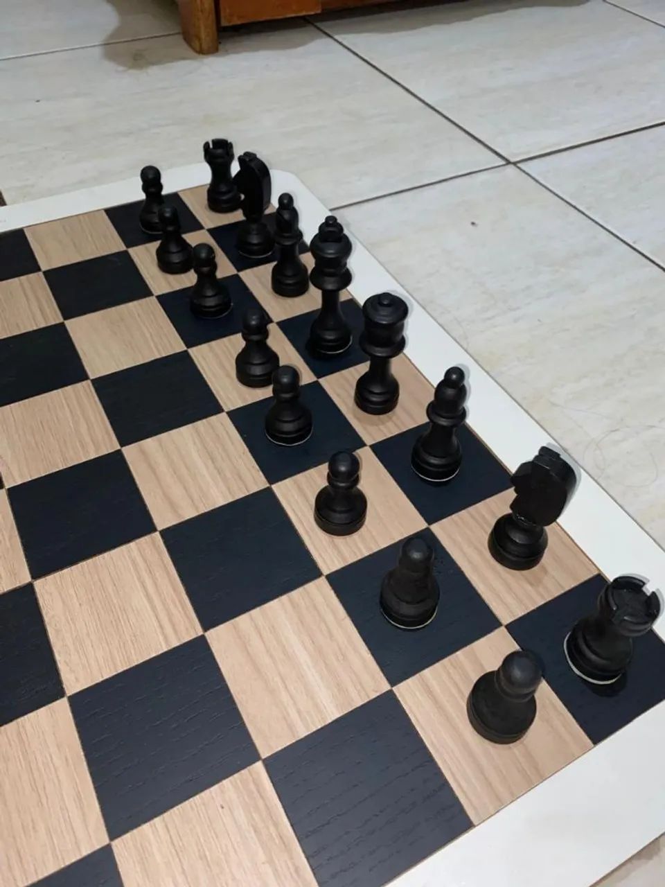 Jogo de xadrez em madeira - Foto 2