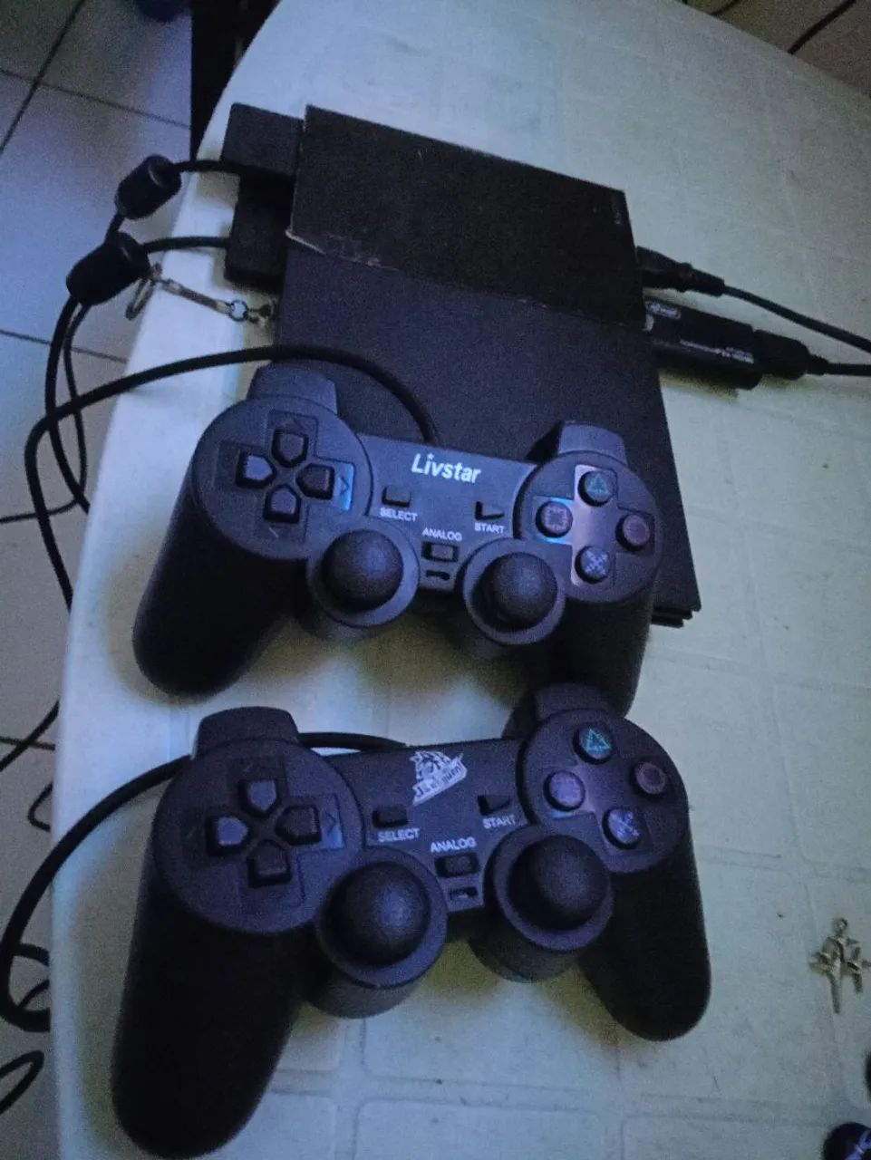 Kit com 2 controle para PS2 