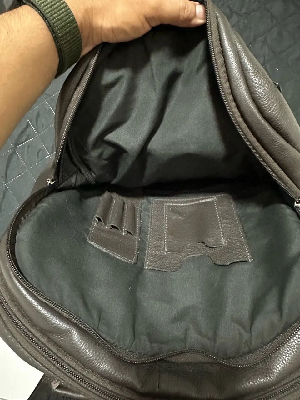 Mochila de couro swissewin - Foto 3