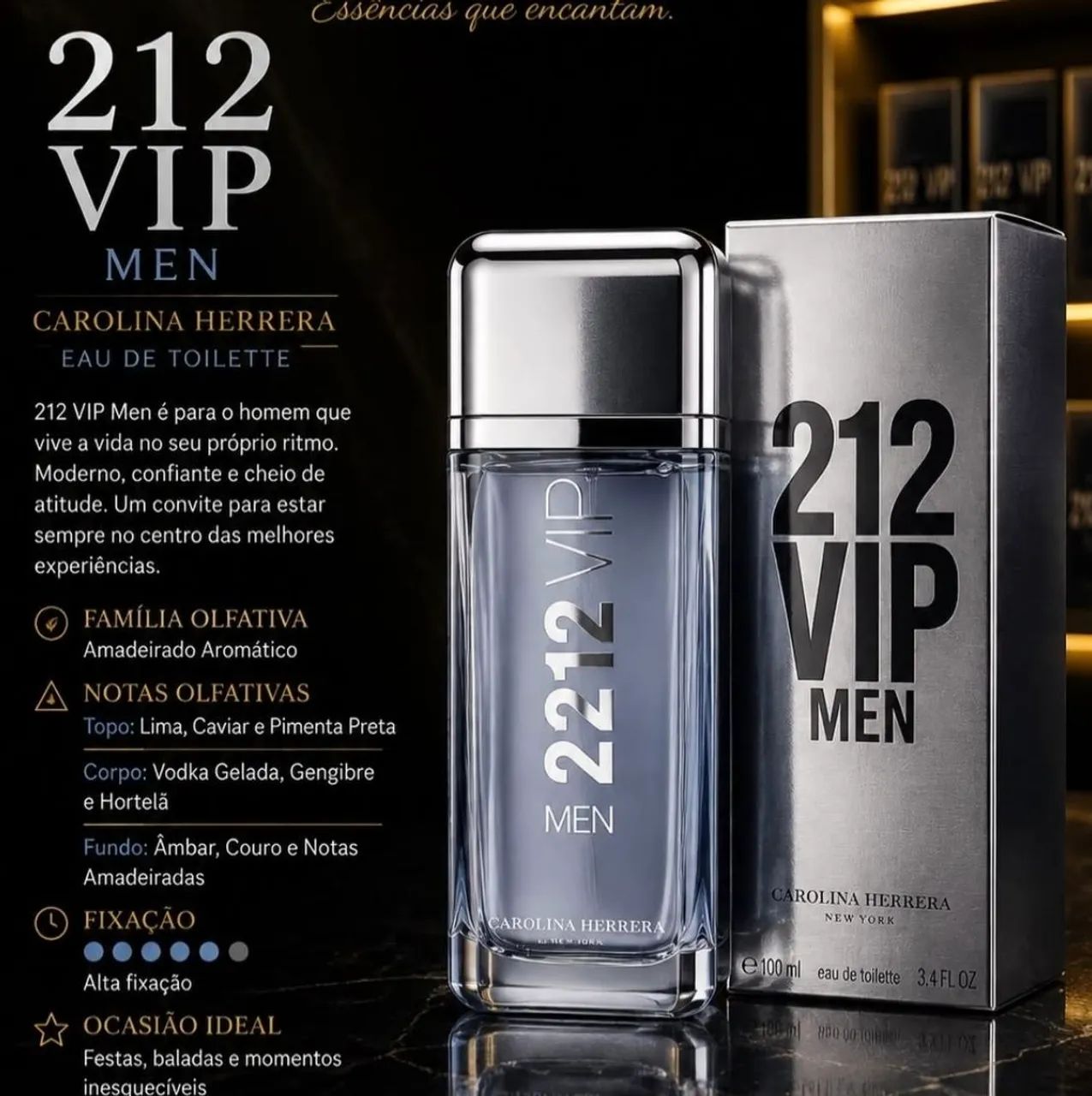Perfume 212 vip Men 200 ml original 
