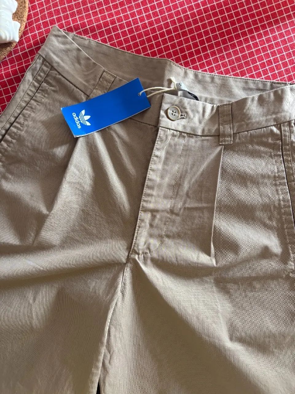 Bermuda Adidas Wide-Leg - Bege - Foto 5
